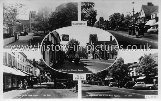Greetings from Epping, Essex. c.1955